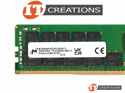 MICRON 32GB PC4-25600AA-R DDR4-3200AA-R REGISTERED ECC 2RX4 CL22 288 PIN 1.20V MEMORY MODULE ( PC4-3200AA-R ) video