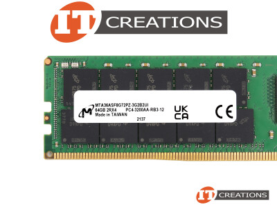MICRON 64GB PC4-25600AA-R DDR4-3200AA-R REGISTERED ECC 2RX4 CL22 288 PIN 1.2V MEMORY MODULE ( PC4-3200AA-R ) video