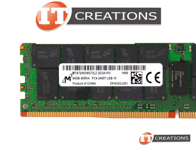 MICRON 64GB PC4-19200 DDR4-2400T-L LOAD REDUCED ECC 4DRX4 CL17 288 PIN 1.20V MEMORY MODULE LRDIMM ( PC4-2400T-L ) video