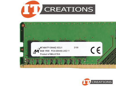 MICRON 8GB PC4-25600 DDR4-3200AA-S SODIMM 1RX8 CL22 260 PIN 1.20V MEMORY MODULE ( PC4-3200AA-S ) ( SMALL OUTLINE ) video