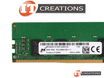 MICRON 8GB PC4-21300 DDR4-2666V-R REGISTERED ECC 1RX8 CL19 288 PIN 1.20V MEMORY MODULE ( PC4-2666V-R ) video