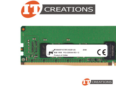 MICRON 8GB PC4-25600AA-R DDR4-3200AA-R REGISTERED ECC 1RX8 CL22 288 PIN 1.20V MEMORY MODULE ( PC4-3200AA-R ) video