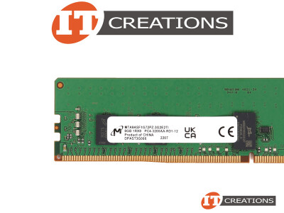 MICRON 8GB PC4-25600AA-R DDR4-3200AA-R REGISTERED ECC 1RX8 CL22 288 PIN 1.20V MEMORY MODULE ( PC4-3200AA-R ) video