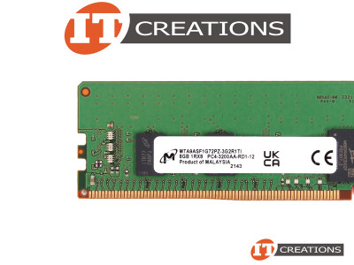 MICRON 8GB PC4-25600AA-R DDR4-3200AA-R REGISTERED ECC 1RX8 CL22 288 PIN 1.20V MEMORY MODULE ( PC4-3200AA-R ) video