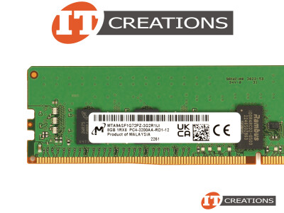 MICRON 8GB PC4-25600AA-R DDR4-3200AA-R REGISTERED ECC 1RX8 CL22 288 PIN 1.20V MEMORY MODULE ( PC4-3200AA-R ) video