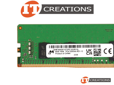 MICRON 8GB PC4-25600AA-R DDR4-3200AA-R REGISTERED ECC 1RX8 CL22 288 PIN 1.20V MEMORY MODULE ( PC4-3200AA-R ) video