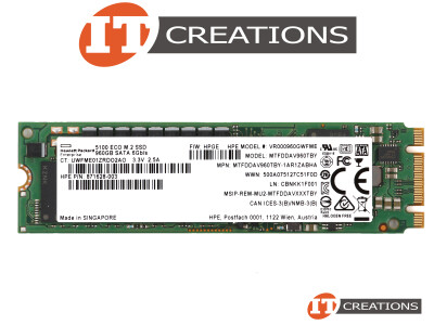 MICRON 960GB TLC SATA III M.2 2280 5100 ECO SERIES 3D TRIPLE LEVEL CELL NAND FLASH 6GB/S SATA3 READS 540MB/S WRITES 520MB/S SOLID STATE DRIVE SSD - KEY B+M ( DUAL LABEL / HP / MICRON ) video