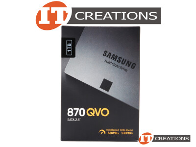 SAMSUNG 1TB 2ND GEN QLC SATA III 2.5 INCH SMALL FORM FACTOR SFF 870 QVO SERIES 2ND GENERATION 4-BIT QUAD LEVEL CELL 6GB/S SATA3 READS 560MB/S WRITES 530MB/S SOLID STATE HARD DRIVE SSD ( 1000GB ) ( MZ-77Q1T0B/AM ) video