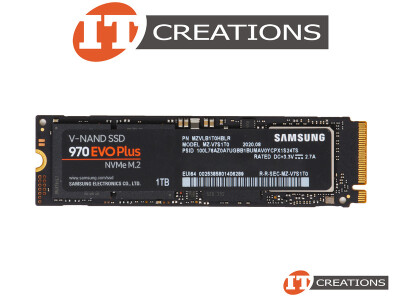 SAMSUNG 1TB V-NAND MLC PCIE GEN3 X4 NVME M.2 2280 SSD 970 EVO PLUS SERIES V NAND 3 BIT MULTI LEVEL CELL READS 3500MB/S WRITES 3300MB/S SOLID STATE DRIVE - PHOENIX CONTROLLER M KEY PCI-E 3.0 4 LANES 32GT/S NON VOLATILE MEMORY EXPRESS 1.3 ( 1000GB ) ( MZ-V7S1T0B/AM ) video