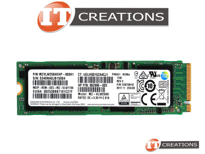 SAMSUNG 256GB MLC PCIE GEN3 X4 NVME M.2 2280 PM961 SERIES VNAND 3BIT MULTI LEVEL CELL READS 2800MB/S WRITES 1100MB/S SOLID STATE DRIVE SSD - POLARIS CONTROLLER KEY M PCI-E 3.0 4 LANES 8GB/S PER LANE NON VOLATILE MEMORY EXPRESS ( MZVLW256HEHP-000H1 ) ( DUAL LABEL / HP / SAMSUNG ) video