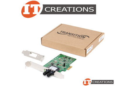 TRANSITION 100BASE-FX NETWORK FAST ETHERNET CARD - 100BASE 1300NM MULTIMODE PCI-E X1 NETWORK INTEFACE CARD NIC ( 2 ) TWO 1X9 ST CONNECTORS ( UPC 64817 video