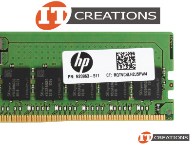 HP 32GB PC5-44800 DDR5-5600B-R REGISTERED ECC / EC8 2RX8 CL46 288 PIN 1.1V MEMORY MODULE ( PC5-5600B-R ) ( ERROR CORRECTION CODE 80 BIT ) video