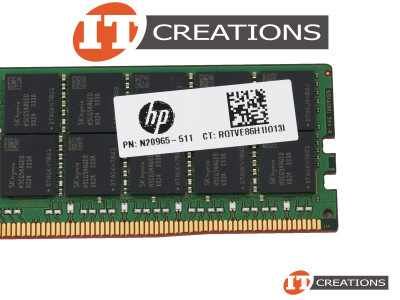 HP 128GB PC5-44800 DDR5-5600B-R REGISTERED ECC / EC8 2S2RX4 CL46 288 PIN 1.1V MEMORY MODULE ( PC5-5600B-R ) ( ERROR CORRECTION CODE 80 BIT ) video