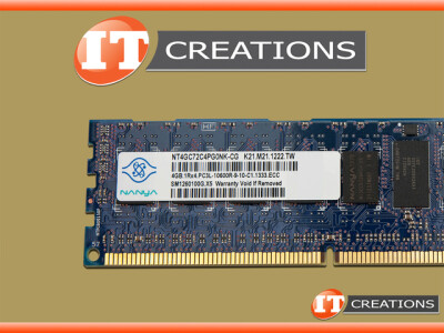 NANYA 4GB PC3L-10600R DDR3-1333 REGISTERED ECC 1RX4 CL9 240 PIN 1.35V LOW VOLTAGE MEMORY MODULE video