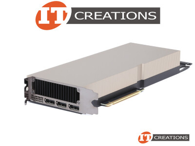 NVIDIA A40 GPU ACCELERATOR 48GB 10752 CUDA CORES MEMORY INTERFACE 384 BIT GDDR6 MEMORY BANDWIDTH 696GB/S PCI-E 4.0 X16 ( 3 ) THREE DISPLAYPORTS DP GENERAL PURPOSE GRAPHICS PROCESSING UNIT GPGPU - AMPERE TECHNOLOGY PASSIVE HEATSINK video