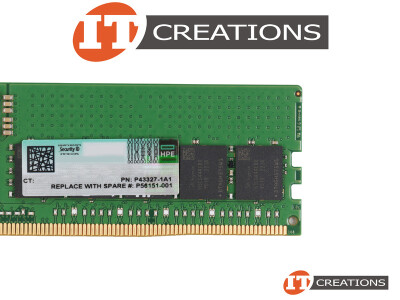 HP / HPE 32GB PC5-38400 DDR5-4800B-R REGISTERED ECC / EC8 1RX4 CL40 288 PIN 1.1V MEMORY MODULE ( PC5-4800B-R ) ( ERROR CORRECTION CODE 80 BIT ) video