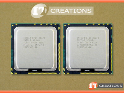 INTEL XEON CPU MATCHING PAIR ASSEMBLY HAS (2) X5670 2.9GHZ SIX CORE PROCESSORS video