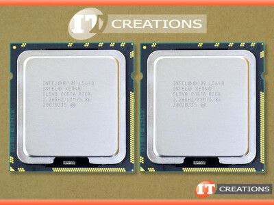 INTEL XEON LOW VOLTAGE CPU MATCHING PAIR ASSEMBLY HAS (2) L5640 2.2GHZ SIX CORE PROCESSORS video