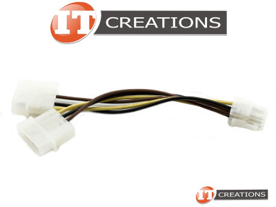 NVIDIA Y SPLIT GPU POWER CABLE - 6 PIN TO ( 2 ) TWO 4 PIN CONNECTIONS video