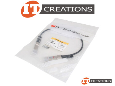 FIBERSTORE 100GB/S QSFP28 PASSIVE DAC TWINAX 0.5M CABLE - 2FT DIRECT ATTACH COPPER QUAD SMALL FORM FACTOR PLUGGABLE ( DELL COMPATIBLE DAC-Q28-100G-0.5M ) ( UPC 840246481962 ) video