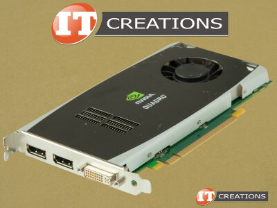 HP NVIDIA FX1800 GRAPHICS CARD 768MB 64 CUDA CORES 192 BIT MEMORY INTERFACE 38.4 GB/S MEMORY BANDWIDTH PCI-E 2.0 X16 GRAPHICS PROCESSING UNIT GPU VIDEO CARD video