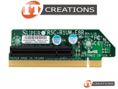 SUPERMICRO 1X8 RISER CARD - 1U RHS WIO RISER BOARD ( 1 ) ONE PCI-E 3.0 X8 SLOT - SOME CONFIGS DO NOT REQUIRE A BRACKET video