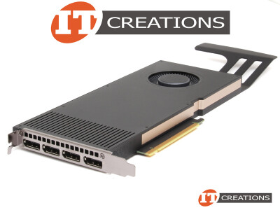 HP NVIDIA RTX A4000 GPU 16GB 6144 CUDA CORES MEMORY INTERFACE 256 BIT GDDR6 MEMORY BANDWIDTH 448GB/S PCI-E 4.0 X16 ( 4 ) FOUR DISPLAYPORTS DP GRAPHICS PROCESSING UNIT VIDEO CARD - AMPERE ARCHITECTURE video