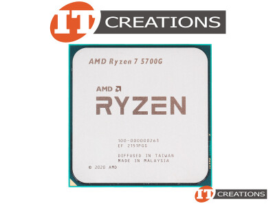 AMD RYZEN 7 SERIES 8 CORE PROCESSOR 5700G 3.8GHZ BASE / 4.6GHZ MAX 16MB L3 CACHE TDP 65W AM4 SOCKET ( CEZANNE ) video