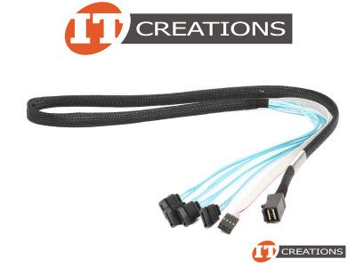 RAIDSTORAGE MINI SAS HD TO X4 SATA 1M CABLE - ( 1 ) ONE SFF-8643 TO ( 4 ) FOUR SERIAL ATA DATA video