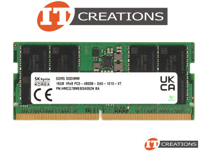 LENOVO / SK HYNIX 16GB PC5-38400B-S DDR5-4800B-S NON ECC 1RX8 CL40 262 PIN 1.1V SODIMM MEMORY MODULE ( SMALL OUTLINE ) ( PC5-4800B-S ) video