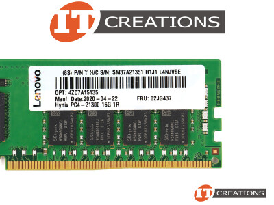 LENOVO 16GB PC4-21300 DDR4-2666V-R REGISTERED ECC 1RX4 CL19 288 PIN 1.20V MEMORY MODULE ( PC4-2666V-R ) video