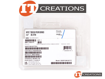 INTEL 30.72TB 144L QLC PCIE 4.0 X4 NVME 2.5 INCH SMALL FORM FACTOR SFF SSD D5-P5316 SERIES QUAD LEVEL CELL 3D NAND READS 7000MB/S WRITES 3600MB/S SOLI video