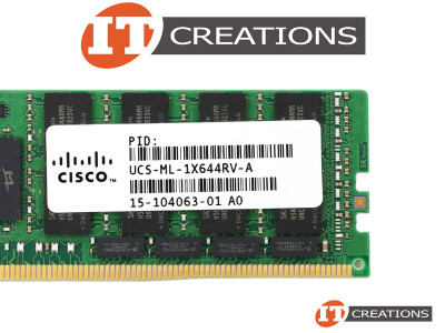 CISCO 64GB PC4-19200 DDR4-2400T-L LOAD REDUCED 4DRX4 CL17 288 PIN 1.20V MEMORY MODULE ( PC4-2400T-L ) ( LRDIMM ) video