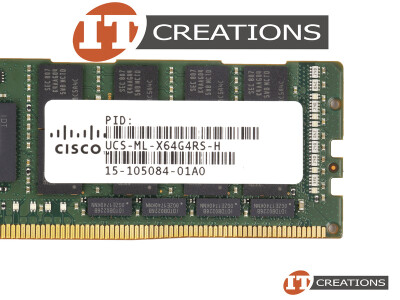 CISCO 64GB PC4-21300 DDR4-2666V-L LOAD REDUCED 4DRX4 CL19 288 PIN 1.20V MEMORY MODULE LRDIMM ( PC4-2666V-L 4RX4 ) video