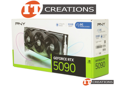 PNY GEFORCE RTX 5090 OC GPU 32GB 21760 CUDA CORES MEMORY INTERFACE 512 BIT GDDR7 MEMORY BANDWIDTH 1792GB/S PCI-E 5.0 X16 ( 3 ) THREE DISPLAYPORTS DP ( video