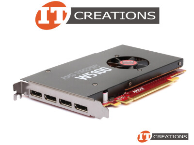 DELL AMD FIREPRO W5100 GRAPHICS CARD 4GB 768 STREAM PROCESSORS 96GB/S BANDWIDTH GDDR5 MEMORY INTERFACE 128 BIT PCI-E 3.0 X16 ( 4 ) FOUR DISPLAYPORTS DP PROFESSIONAL GRAPHICS PROCESSING UNIT GPU ( 768 CORES 12 COMPUTE UNITS ) video