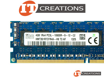 DELL COMPATIBLE 4GB PC3L-10600R DDR3-1333 REGISTERED ECC 1RX4 CL9 240 PIN 1.35V LOW VOLTAGE MEMORY MODULE video
