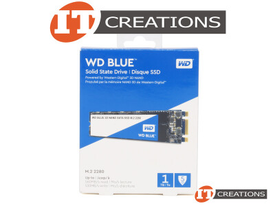 WESTERN DIGITAL 1TB 3D NAND SATA III M.2 2280 WD BLUE 6GB/S SATA3 READS 560MB/S WRITES 530MB/S SOLID STATE DRIVE SSD ( 1000GB ) - KEY B+M video