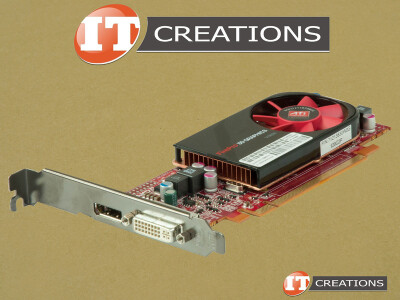 HP AMD ATI FIREPRO V3800 GRAPHICS CARD 512MB 400 STREAM PROCESSORS MEMORY INTERFACE 64 BIT DDR3 MEMORY BANDWIDTH 14.4GB/S PCI-E 2.1 X16 ENTRY LEVEL 3D ( 1 ) ONE DUAL LINK DVI-I PORT ( 1 ) ONE DISPLAYPORT DP MPC 43W GRAPHICS PROCESSING UNIT GPU VIDEO CARD video