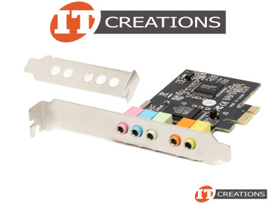 PADARSEY 5.1 PCI-E X1 SOUND CARD - PPCIE B-501 ADAPTER CMI8738 CHIP 32 / 64 BIT ( 5 ) FIVE PORTS ( MIC IN / LINE IN / FRORT OUT / REAR OUT / BASS IN ) video