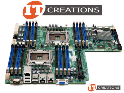 SUPERMICRO MOTHERBOARD - SYSTEM BOARD ( 2 ) TWO FCLGA2011 CPU R SOCKETS ( INTEL XEON E5-2600 / E5-2600V2 SERIES ) ( 16 ) SIXTEEN DDR3 DIMM SLOTS ( MBD-X9DRW-3F ) video