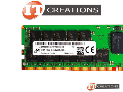 MICRON 32GB PC4-19200 DDR4-2400T-R REGISTERED ECC 2RX4 CL17 288 PIN 1.20V MEMORY MODULE ( PC4-2400T-R ) video