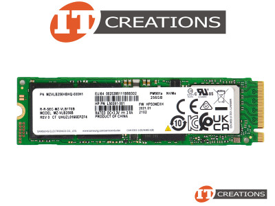 SAMSUNG 256GB PCIE GEN3 X4 NVME M.2 2280 PM981A SERIES READS 3500MB/S WRITES 2200MB/S SOLID STATE DRIVE SSD - KEY M PCI-E 3.0 4 LANES NON VOLATILE MEMORY EXPRESS video