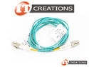 HP AQUA OM3 LC MULTIMODE FIBER OPTIC 2M CABLE - 6.5FT 50 / 125UM LUCENT CONNECTOR preview image #0