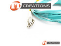 HP AQUA OM3 LC MULTIMODE FIBER OPTIC 2M CABLE - 6.5FT 50 / 125UM LUCENT CONNECTOR preview image #1