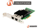 DELL / INTEL X550-T2 CNA 10GBASE-T DUAL PORT PCI-E 3.0 X4 CONVERGED NETWORK ADAPTER - X550T2 10GB/S ETHERNET / 10GBE 2P / DP10 / 2X10GB PCIE GEN3 ( 8 GT/S ) ( 2 ) TWO RJ45 CONNECTORS ( RJ-45 ) preview image #0