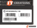 HP 1TB 3D NAND PCIE GEN3 X4 NVME 1.3 M.2 2280 EX950 SERIES READS 3500MB/S WRITES 2900MB/S SOLID STATE DRIVE SSD ( 1000GB ) - KEY M PCI-E 3.0 4 LANES N preview image #3