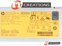 HP POWER SUPPLY 800W AC 200-240V 50-60HZ 4.35A-3.62A 80 PLUS TITANIUM 96% EFFICIENCY PLC HOT PLUG preview image #2