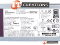 HP POWER SUPPLY 800W AC INPUT 100-240V 50-60HZ 9.4-4.5A 80 PLUS PLATINUM 96% EFFICIENCY LOW HALOGEN HOT PLUG preview image #2