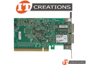 MELLANOX CONNECTX-4 DUAL PORT EDR 100GB/S INFINIBAND / 100GBE ETHERNET PCI-E 3.0 X16 QSFP28 VPI NETWORK ADAPTER ( NVIDIA ) - ENHANCED DATA RATE IB MODEL CX456A 100GB/S ETHERNET 2-PORT / 100QSFP 2P / DP100 ENHANCED DATA RATE INFINIBAND / DP100 ( 2 ) TWO QUAD SMALL FORM FACTOR PLUGGABLE QSFP TRANSCEIVER SLOTS preview image #2